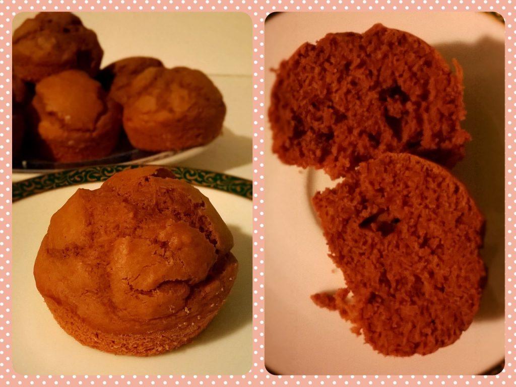 Muffin di zucca al cacao