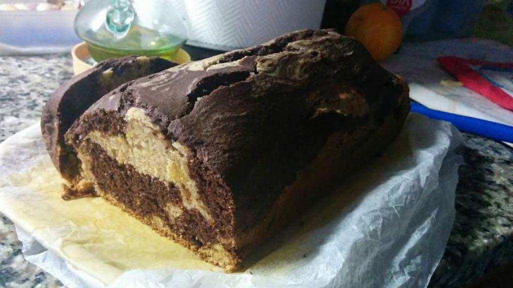 Plumcake integrale bicolore