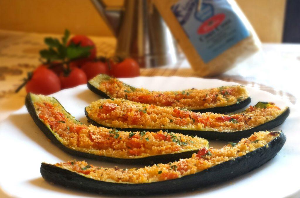 Zucchine ripiene di cous cous