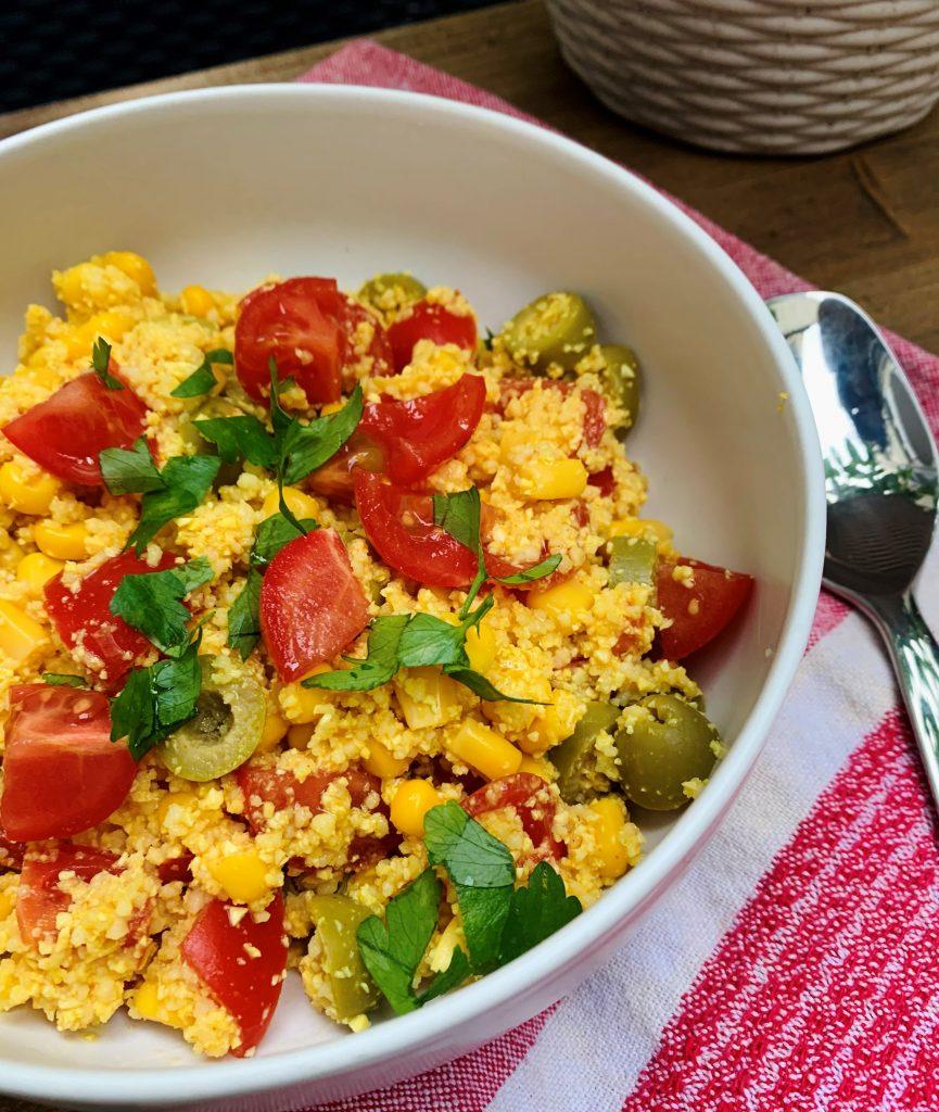 Insalata fredda di couscous e lupini