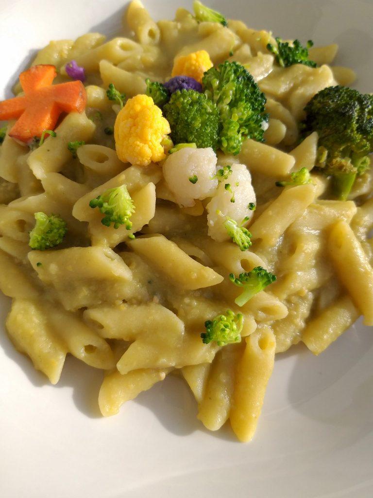 Pennette con ceci e broccoli