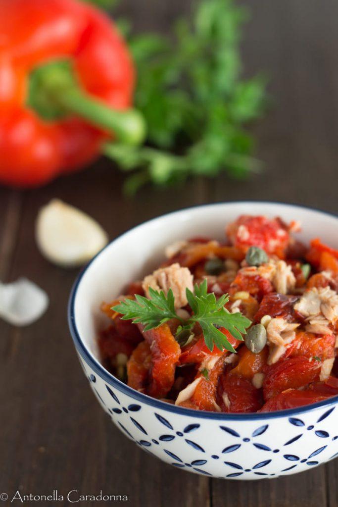 Insalata di peperone e tonno